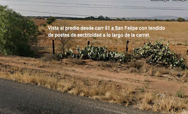 Terreno en Venta 35 has en Ocampo, Gto., plano y con represa.