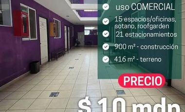 EDIFICIO en VENTA en Cuernavaca, Morelos. zona NORTE  Uso de suelo COMERCIAL, ideal oficinas, escuela, etc. PRECIO:  $10,000,000
