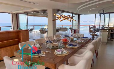 Departamento inteligente en venta con terraza de doble frente con vista al mar
