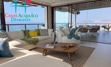 Departamento inteligente en venta con terraza de doble frente con vista al mar