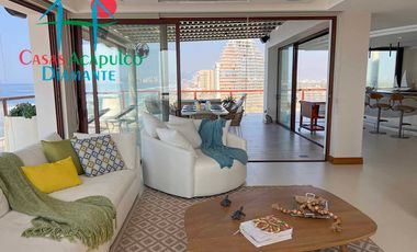 Departamento inteligente en venta con terraza de doble frente con vista al mar