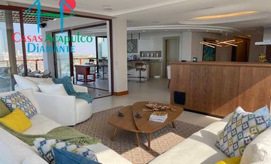 Departamento inteligente en venta con terraza de doble frente con vista al mar