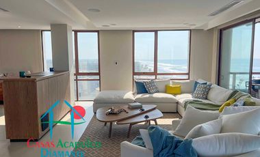 Departamento inteligente en venta con terraza de doble frente con vista al mar