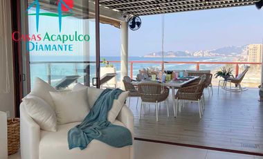 Departamento inteligente en venta con terraza de doble frente con vista al mar