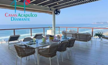 Departamento inteligente en venta con terraza de doble frente con vista al mar