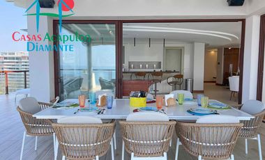 Departamento inteligente en venta con terraza de doble frente con vista al mar