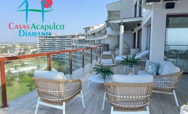 Departamento inteligente en venta con terraza de doble frente con vista al mar