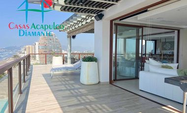 Departamento inteligente en venta con terraza de doble frente con vista al mar