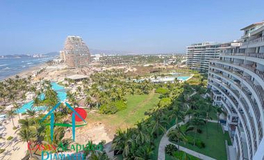 Departamento inteligente en venta con terraza de doble frente con vista al mar