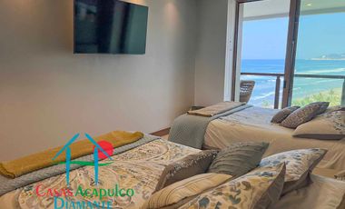 Departamento inteligente en venta con terraza de doble frente con vista al mar