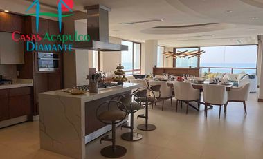 Departamento inteligente en venta con terraza de doble frente con vista al mar
