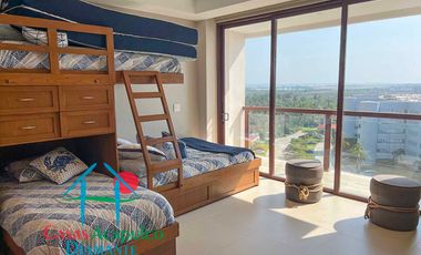 Departamento inteligente en venta con terraza de doble frente con vista al mar