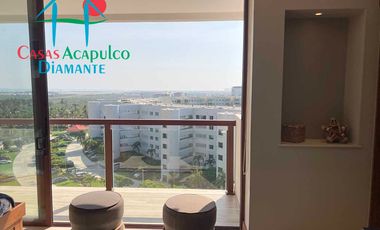 Departamento inteligente en venta con terraza de doble frente con vista al mar