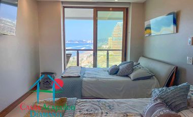 Departamento inteligente en venta con terraza de doble frente con vista al mar