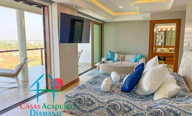 Departamento inteligente en venta con terraza de doble frente con vista al mar