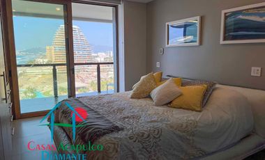 Departamento inteligente en venta con terraza de doble frente con vista al mar