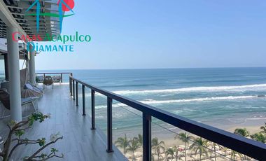 Departamento inteligente en venta con terraza de doble frente con vista al mar