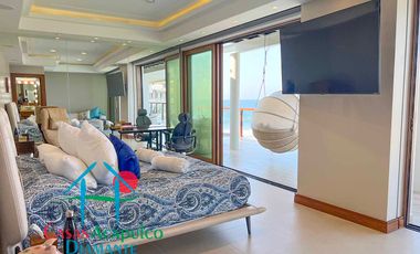 Departamento inteligente en venta con terraza de doble frente con vista al mar