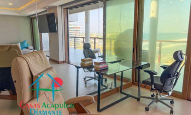 Departamento inteligente en venta con terraza de doble frente con vista al mar