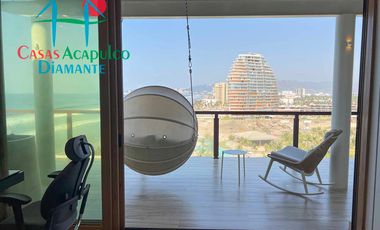 Departamento inteligente en venta con terraza de doble frente con vista al mar
