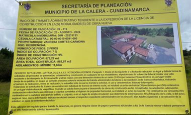 Espectacular lote en venta via la calera km 5 barrio buenos aires