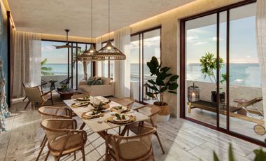 Desarrollo frente al mar en Puerto Morelos, Loft amueblado