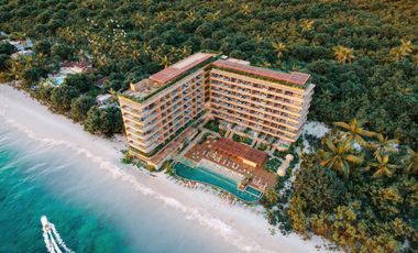 Desarrollo frente al mar en Puerto Morelos, Loft amueblado