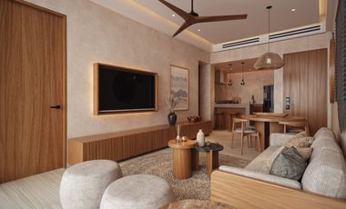 Desarrollo frente al mar en Puerto Morelos, Loft amueblado