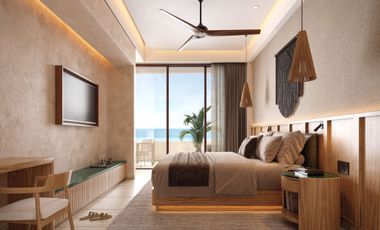 Desarrollo frente al mar en Puerto Morelos, Loft amueblado