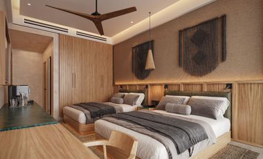 Desarrollo frente al mar en Puerto Morelos, Loft amueblado
