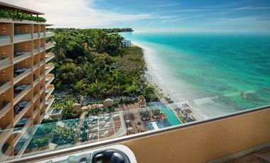 Desarrollo frente al mar en Puerto Morelos, Loft amueblado