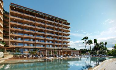 Desarrollo frente al mar en Puerto Morelos, Loft amueblado