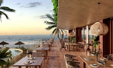 Desarrollo frente al mar en Puerto Morelos, Loft amueblado