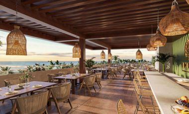 Desarrollo frente al mar en Puerto Morelos, Loft amueblado