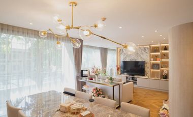 **The Only Combined Unit in the Project! Rare Find! Spacious 2-Bedroom Condo at Via BOTANI, 126 SQ.M., Near BTS Thonglor and Phrom Phong**