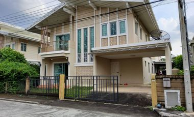 House for sale, 2 floors, Pruksa Puri Village, Chan Bua, Bangna Km. 5, size 50.4 sq m, Soi Wat Palad Priang 5.5 m.