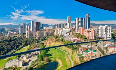 Departamento En Venta En Bosque Real Ivy, 3 Recámaras Frente al Campo De Golf