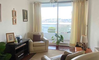 SE VENDE  depto a puerta cerrada edifico Borde Bahía Valparaíso sector Caleta el Menbrillo .