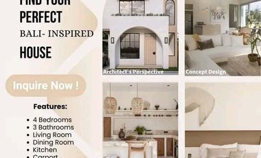 Exclusive Bali-Inspired 4 Bedroom House and Lot in Mactan,Cebu! For as low as P41k/equity per month
