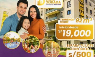 Urbanización Residencial CIUDAD DORADA LOTES EN HUARAL. PROYECTO EN PREVENTA con Título de Propiedad Independizado. INMOBILIARIA GRUPO CALDEXA