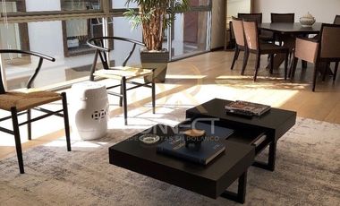 Departamento en Renta o Venta de PH en Polanco 3R/3.5B/3E - Amueblado - 200 m2