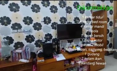 Rumah 5 Kamar Tidur di Panglima Sudirman Gresik Kota