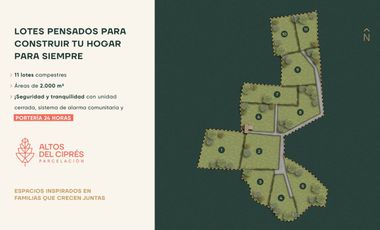 lotes oriente 2.000 m2