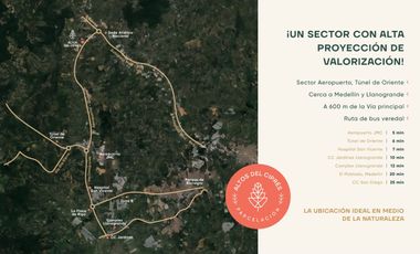 Vendo lotes en parcelacion oriente llanogrande rionegro tunel aeropuerto