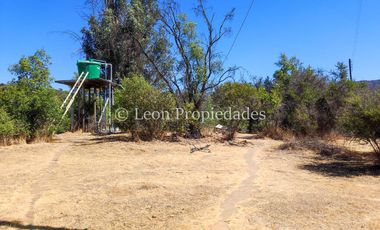 Leon Propiedades vende parcela con casa en sector Hornitos, Curacaví.