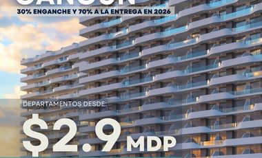 PREVENTA EN CANCÚN Deptos 1 RECAMARA