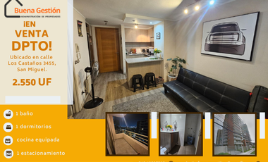 Hermoso departamento de 1 dormitorio y estacionamiento en San Miguel