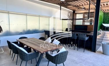 ESPECTACULAR DEPARTAMENTO AMUEBLADO EN RENTA EN ALLURE PUERTO CANCÚN