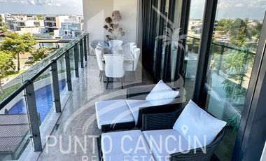 ESPECTACULAR DEPARTAMENTO AMUEBLADO EN RENTA EN ALLURE PUERTO CANCÚN