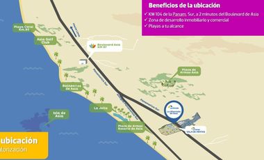 VENDO LOTE DE OCASION DE 73 m2 EN LA ALBORADA DE ASIA CON  VISTA AL MAR